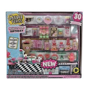 MGA's Mini Verse Make It Mini Birthday 30 Piece Set Kids Craft Toy +8